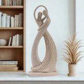 Escultura Abstrata de Casal para Mesa e Decoração Moderna KBN