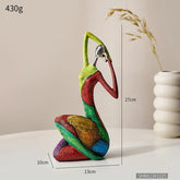 Escultura Abstrata Estilo Nórdico em Resina para Decoração KBN