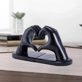 Escultura Apoio de Livros Mãos Douradas para Sala e Quarto KBN