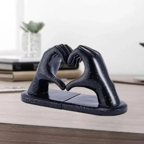 Escultura Apoio de Livros Mãos Douradas para Sala e Quarto KBN