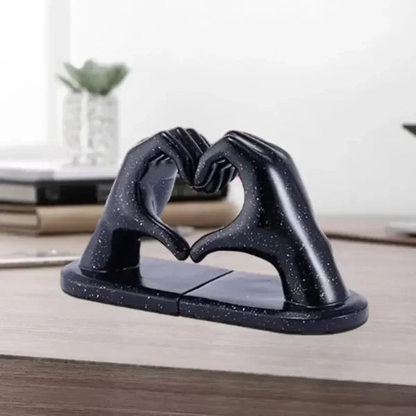 Escultura Apoio de Livros Mãos Douradas para Sala e Quarto KBN