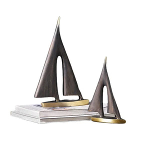 Escultura Barco Veleiro em Resina para Sala e Quarto KBN