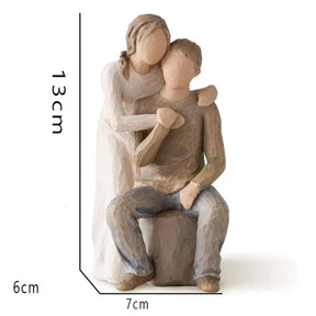 Escultura Casal em Resina para Sala KBN