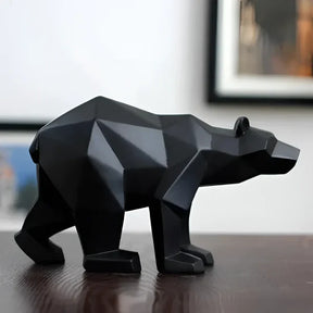 Escultura Decorativa Urso Polar Geométrico KBN