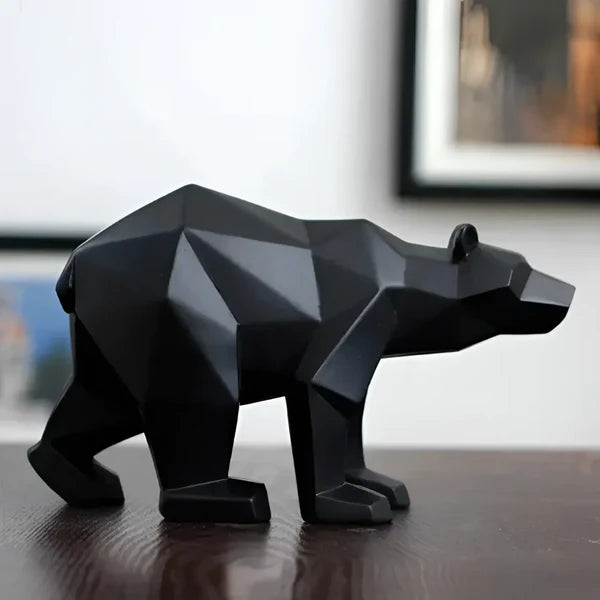 Escultura Decorativa Urso Polar Geométrico KBN
