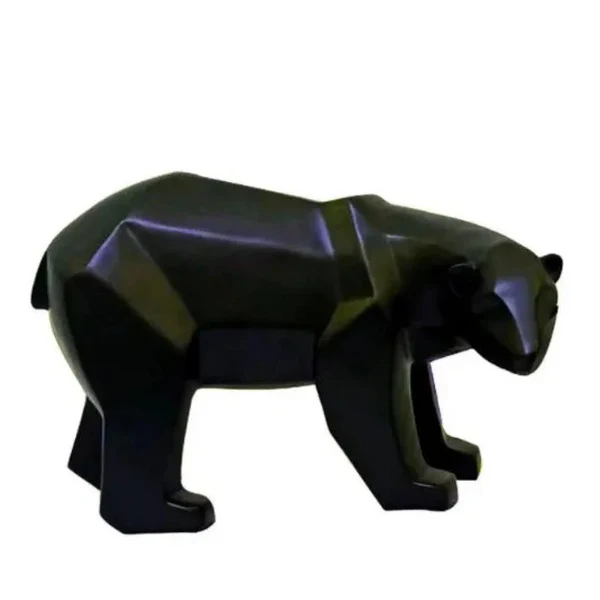 Escultura Decorativa Urso Polar Geométrico KBN