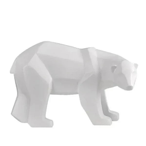 Escultura Decorativa Urso Polar Geométrico KBN