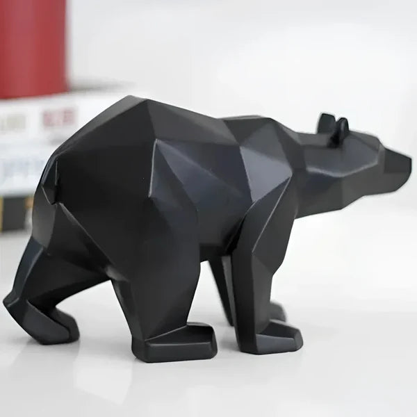 Escultura Decorativa Urso Polar Geométrico KBN