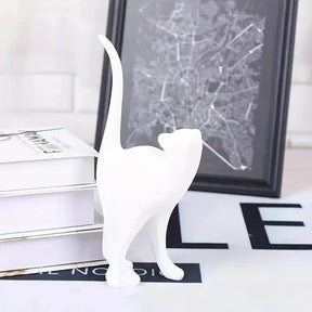 Estátuas de Gatos Decorativas em Resina para Decoração KBN