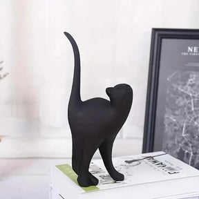 Estátuas de Gatos Decorativas em Resina para Decoração KBN