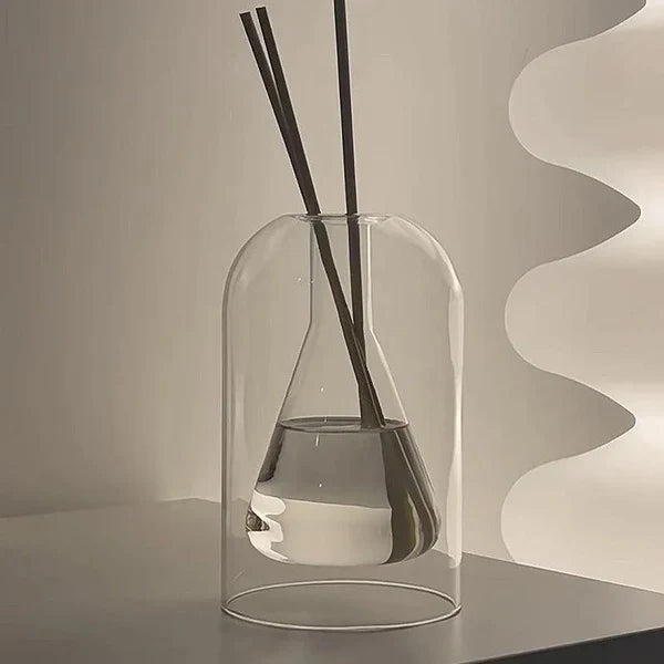 Difusor de Aromaterapia Vidro Transparente Design Minimalista para Decoração KBN