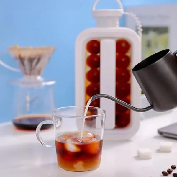 Garrafa de água com Molde de Gelo Redondo para Bebidas Geladas KBN