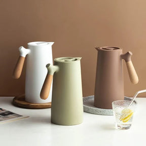 Garrafa Térmica para Café Vidro Borossilicato 1L para Bebidas Quentes KBN