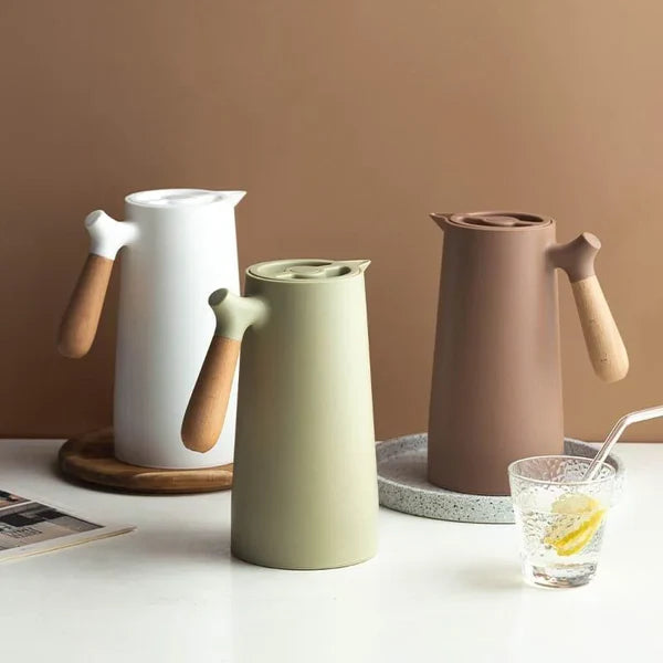 Garrafa Térmica para Café Vidro Borossilicato 1L para Bebidas Quentes KBN