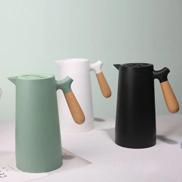 Garrafa Térmica para Café Vidro Borossilicato 1L para Bebidas Quentes KBN