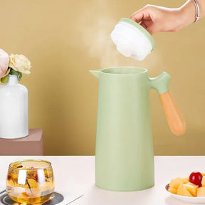 Garrafa Térmica para Café Vidro Borossilicato 1L para Bebidas Quentes KBN
