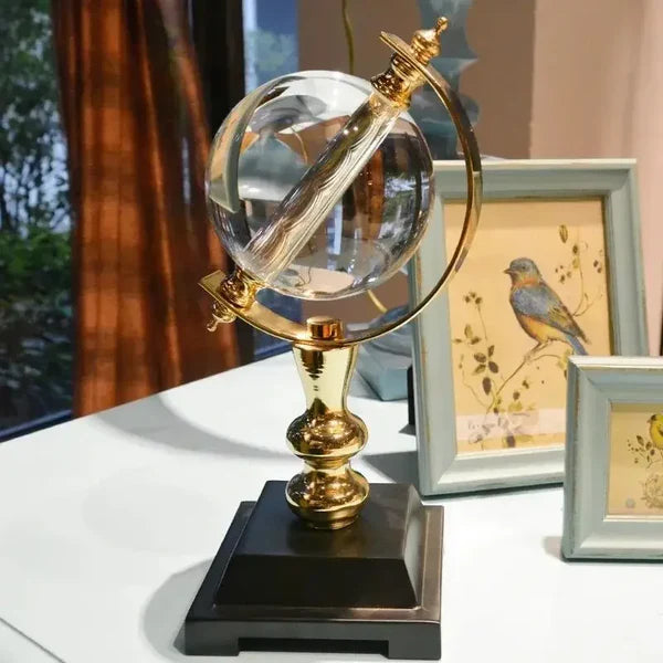 Globo de Cristal Europeu Decorativo para Escritório e Sala KBN