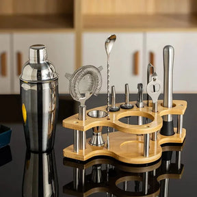 Kit Bartender de Aço Inoxidável com Shaker e Ferramentas KBN