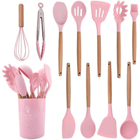 Kit de Utensílios de Silicone KBN  WoodTouch