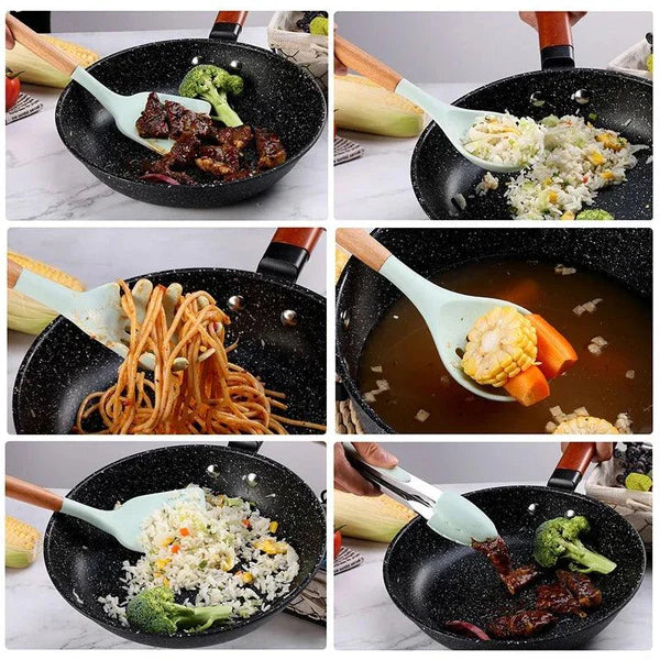 Kit de Utensílios de Silicone KBN  WoodTouch