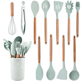 Kit de Utensílios de Silicone KBN  WoodTouch