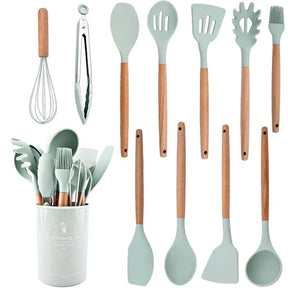 Kit de Utensílios de Silicone KBN  WoodTouch