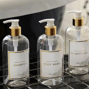 Kit Dispensador de Sabão Líquido 3 Peças para Banheiro KBN
