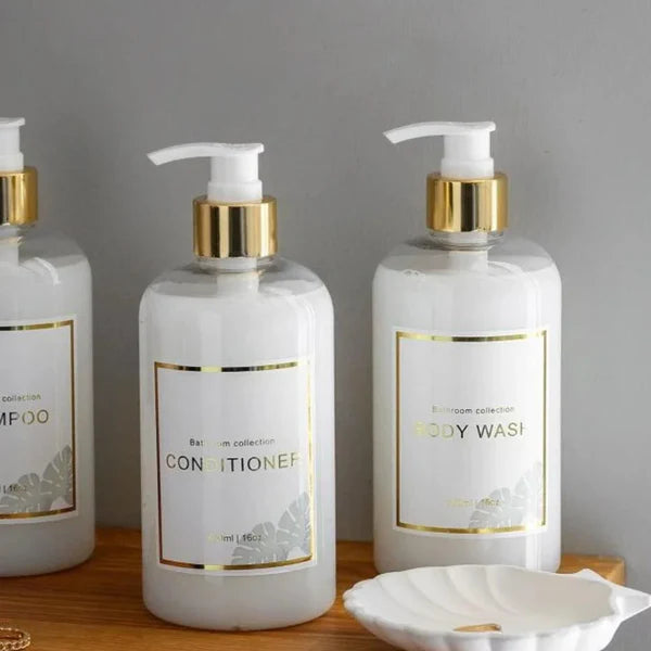 Kit Dispensador de Sabão Líquido 3 Peças para Banheiro KBN