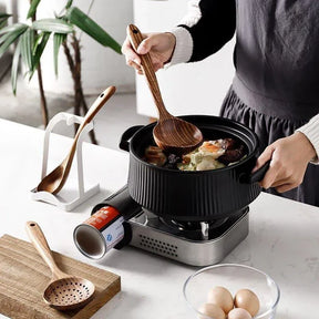 Kit Utensílios de Cozinha 7 Peças de Madeira KBN WoodTouch