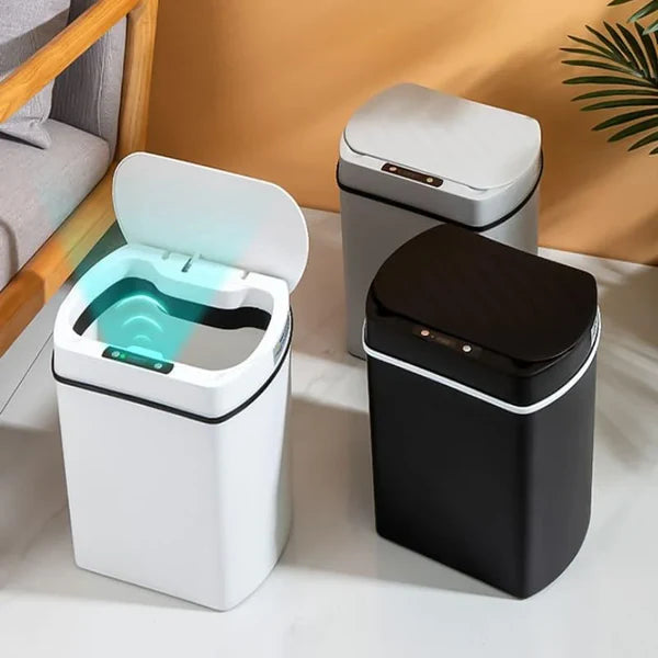 Lixeira Inteligente 15L com Sensor Automático para Banheiro e Cozinha KBN