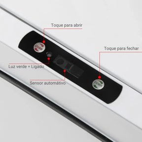 Lixeira Inteligente 15L com Sensor Automático para Banheiro e Cozinha KBN