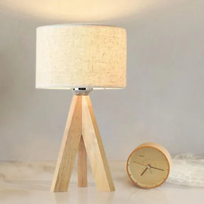 Luminária de Mesa em Madeira para Quarto e Escritório KBN
