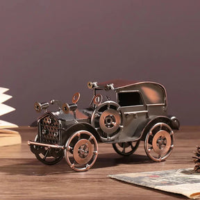 Miniatura de Carro Antigo em Metal para Decoração Retrô KBN