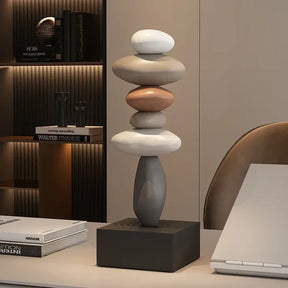 Miniaturas Decorativas em Resina para Escritório e Sala Estilo Moderno KBN