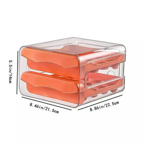 Organizador de Gavetas para Ovos Transparente para Geladeira KBN
