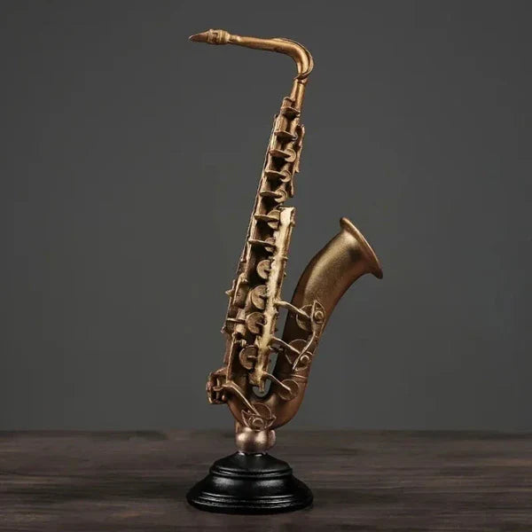 Ornamento Decorativo Instrumentos Dourados Violino e Saxofone KBN