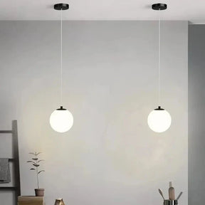 Lustre Pendente de Vidro com LED para Sala e Quarto KBN