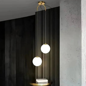 Lustre Pendente de Vidro com LED para Sala e Quarto KBN