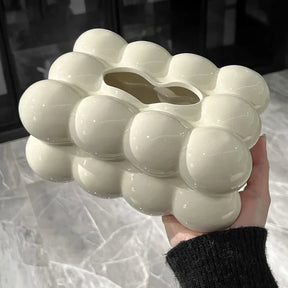 Porta Lenços de Papel Retangular em Cerâmica para Mesa KBN