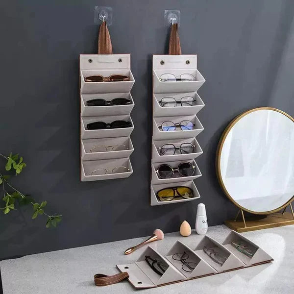 Organizador Porta Óculos com 6 Divisórias e Interior Acolchoado KBN