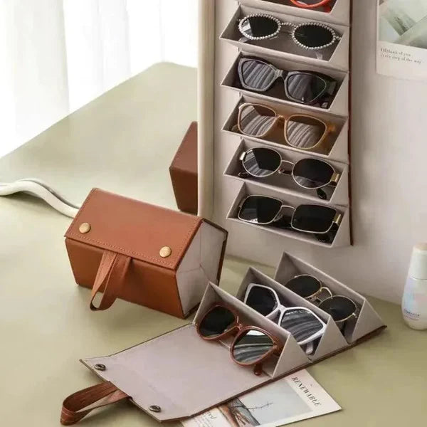 Organizador Porta Óculos com 6 Divisórias e Interior Acolchoado KBN