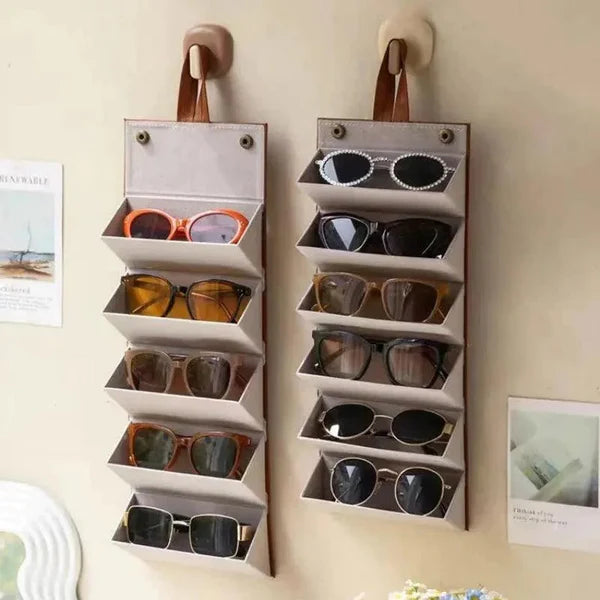 Organizador Porta Óculos com 6 Divisórias e Interior Acolchoado KBN