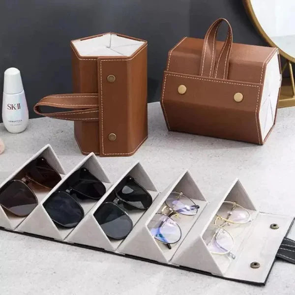 Organizador Porta Óculos com 6 Divisórias e Interior Acolchoado KBN