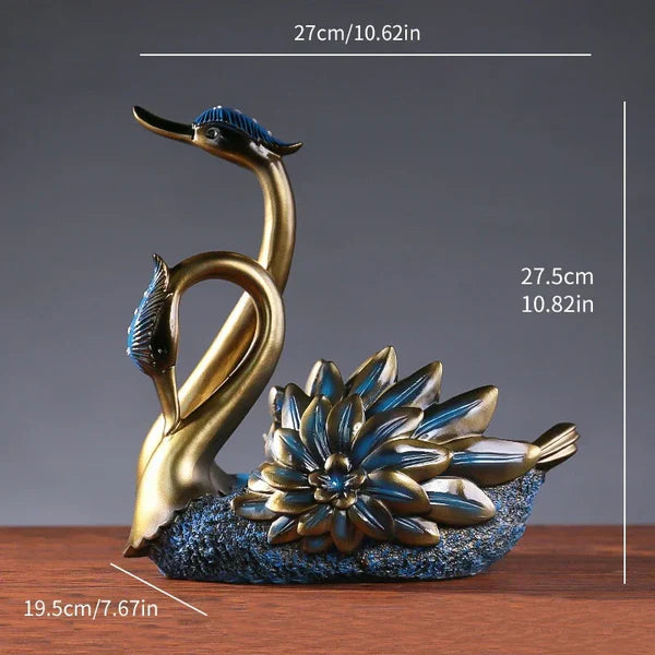 Suporte para Garrafa de Vinho em Resina Design Cisne KBN