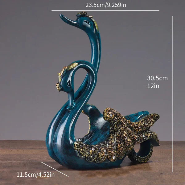 Suporte para Garrafa de Vinho em Resina Design Cisne KBN