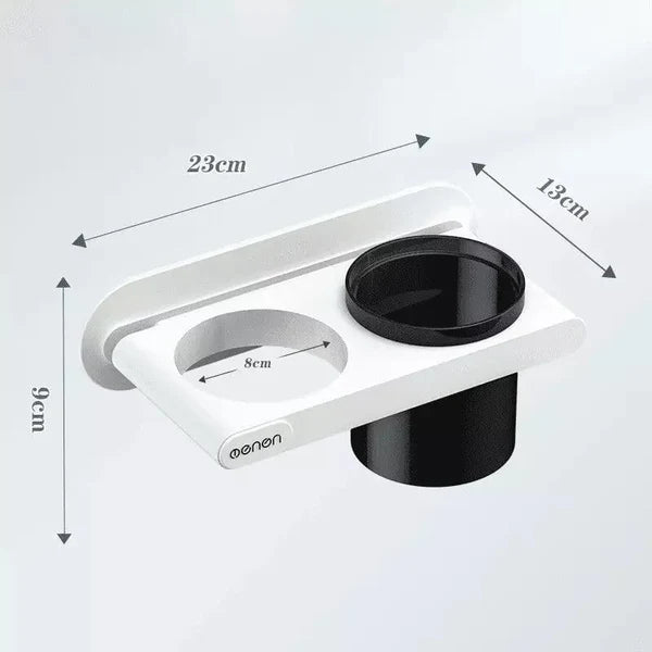Suporte para Secador de Cabelo de Parede com Compartimentos KBN