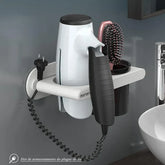 Suporte para Secador de Cabelo de Parede com Compartimentos KBN