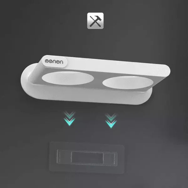 Suporte para Secador de Cabelo de Parede com Compartimentos KBN