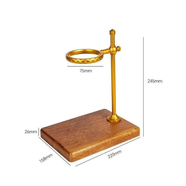 Suporte Porta Filtro de Café Americano com Base de Madeira KBN