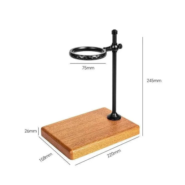 Suporte Porta Filtro de Café Americano com Base de Madeira KBN